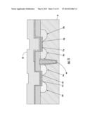 SEMICONDUCTOR DEVICE INCLUDING LOW-K DIELECTRIC CAP LAYER FOR GATE     ELECTRODES AND RELATED METHODS diagram and image