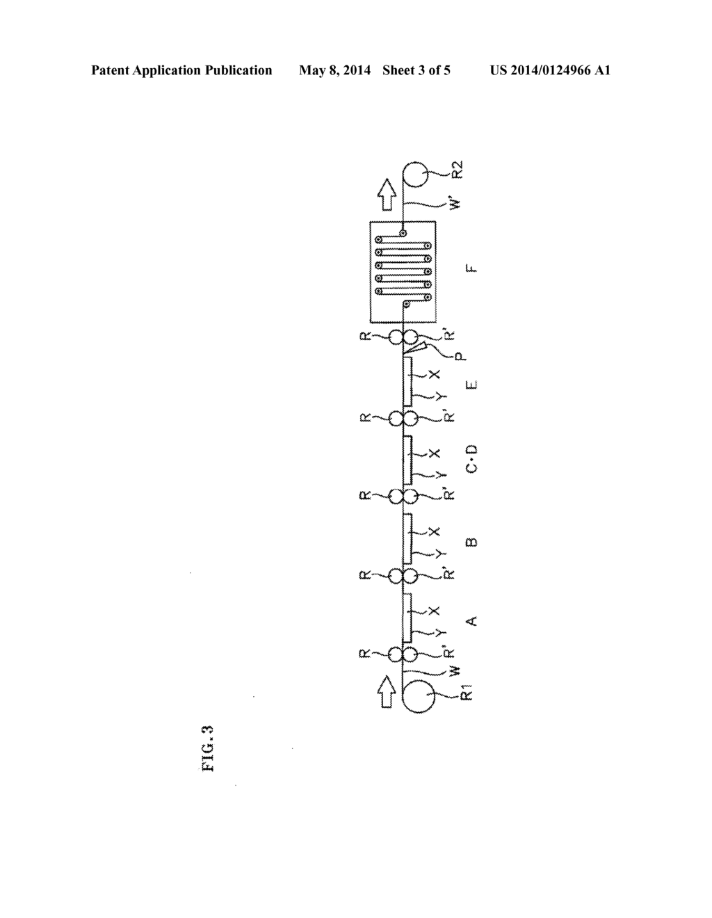 METHOD AND DEVICE FOR MANUFACTURING TREATED FILM - diagram, schematic, and image 04