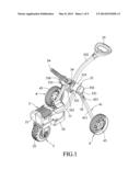 FOLDABLE GOLF BAG CART diagram and image