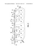 SIDE CURTAIN AIRBAG AND METHOD AND APPARATUS FOR MANUFACTURING A SIDE     CURTAIN AIRBAG diagram and image