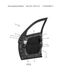 DOOR ASSEMBLY WITH CARRIER WITH INTRUSION MEMBER diagram and image