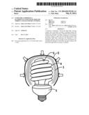 Luminaire Comprising A Fluorescent Light Bulb, Mercury Sorbent, And     Secondary Covering diagram and image