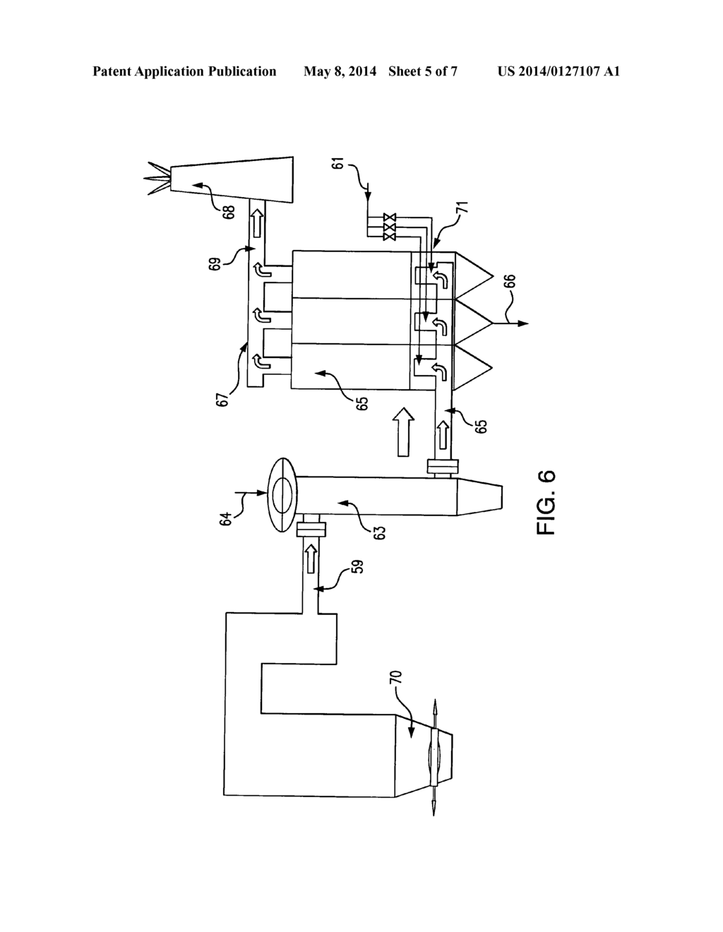 Method for removing contaminants from exhaust gases - diagram, schematic, and image 06