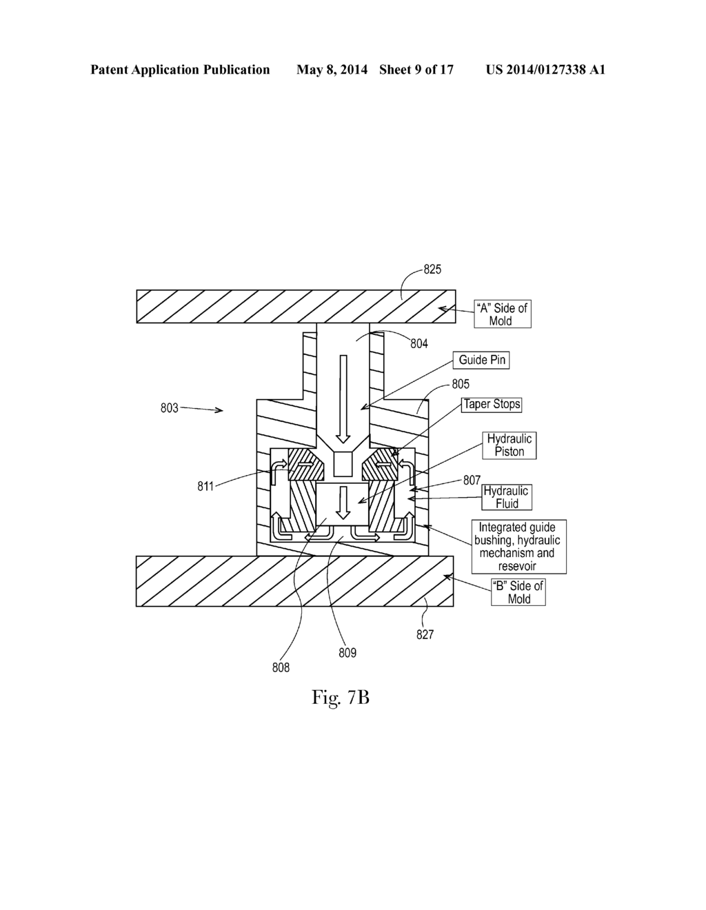 Injection Mold With Fail Safe Pressure Mechanism - diagram, schematic, and image 10