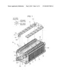 ELECTRIC STORAGE DEVICE AND STRUCTURE TO MOUNT ELECTRIC STORAGE DEVICE TO     VEHICLE diagram and image