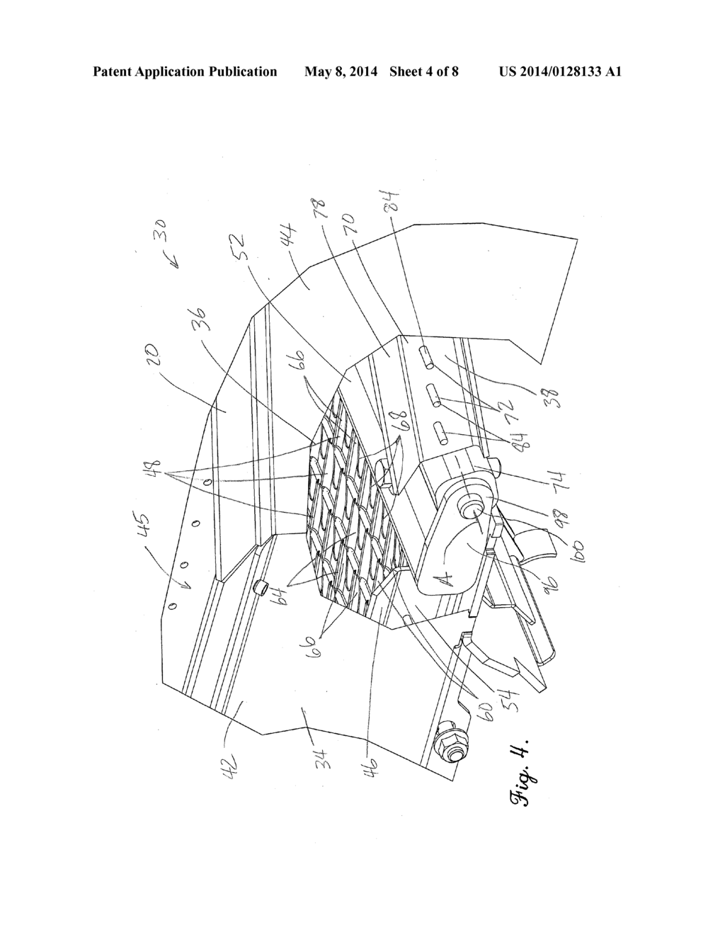 HARVESTER HAVING CHAFFER WITH TILTABLE SECTION - diagram, schematic, and image 05