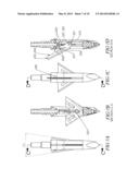 Mechanical Broadheads with Hinged Rear Blades diagram and image