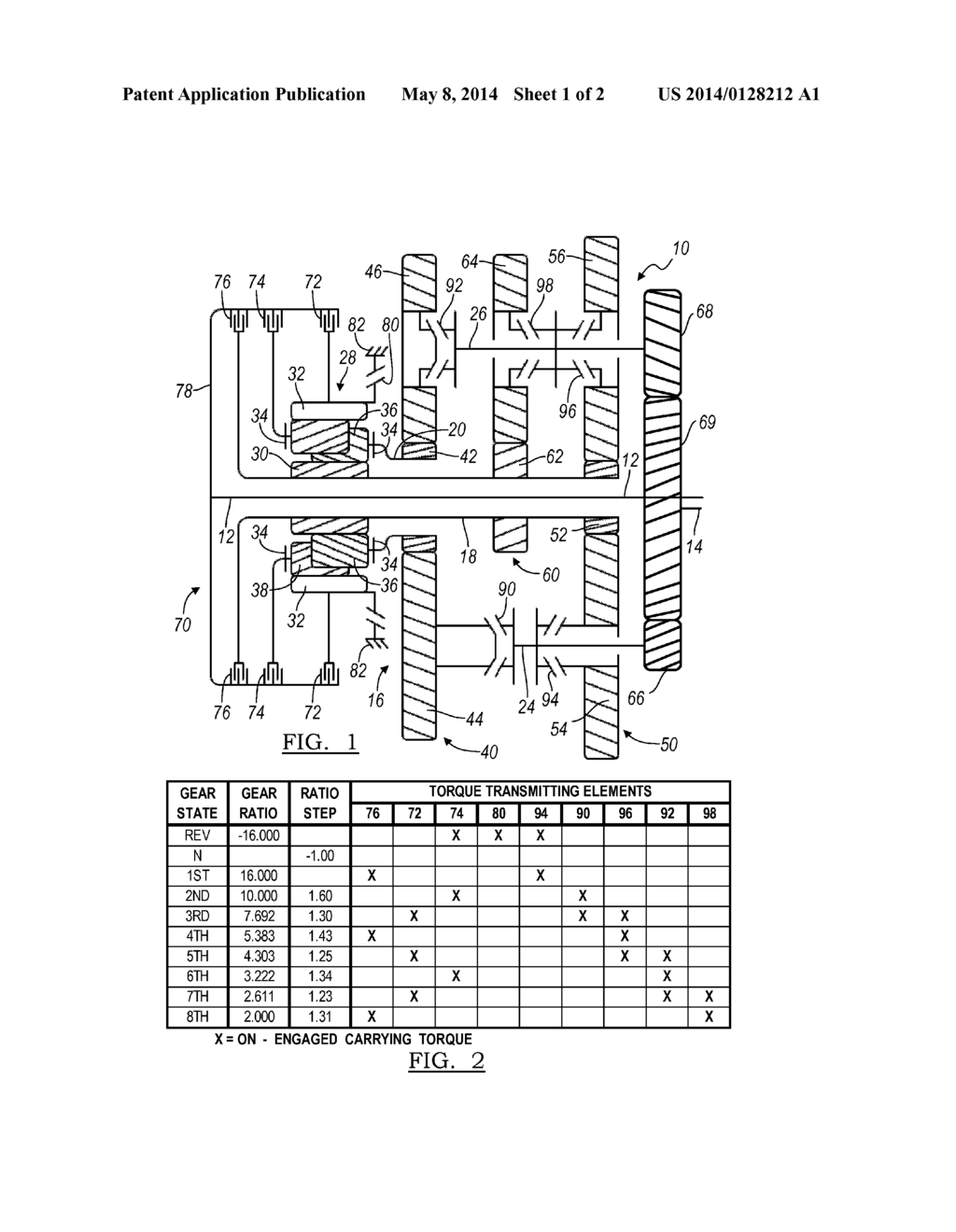 TRIPLE CLUTCH MULTI-SPEED TRANSMISSION - diagram, schematic, and image 02