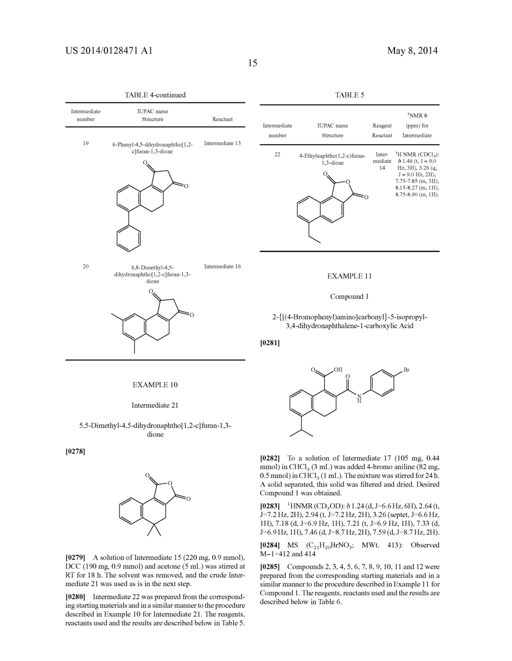 DIHYDRONAPHTHALENE AND NAPHTHALENE DERIVATIVES AS N-FORMYL PEPTIDE     RECEPTOR LIKE-1 (FPRL-1) RECEPTOR MODULATORS - diagram, schematic, and image 16