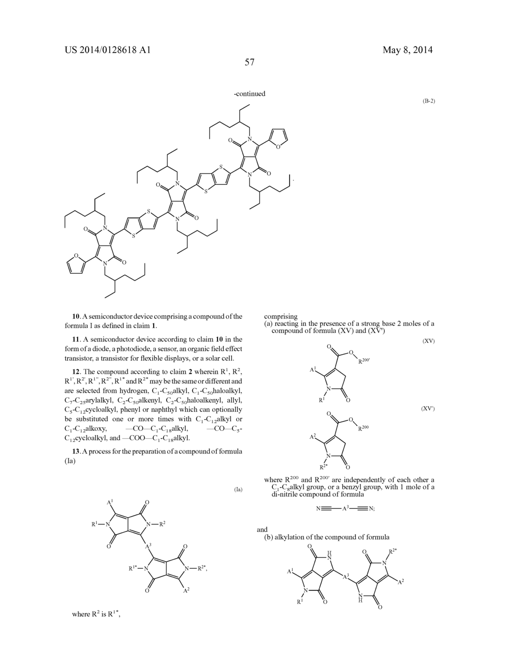 DIKETOPYRROLOPYRROLE OLIGOMERS FOR USE IN ORGANIC SEMICONDUCTOR DEVICES - diagram, schematic, and image 58