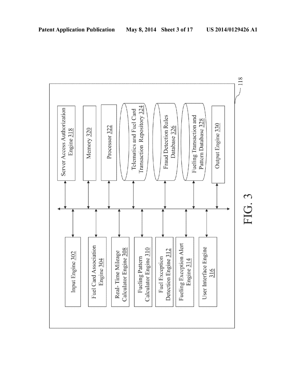 METHOD AND SYSTEM FOR DETECTION OF A FUEL CARD USAGE EXCEPTION - diagram, schematic, and image 04