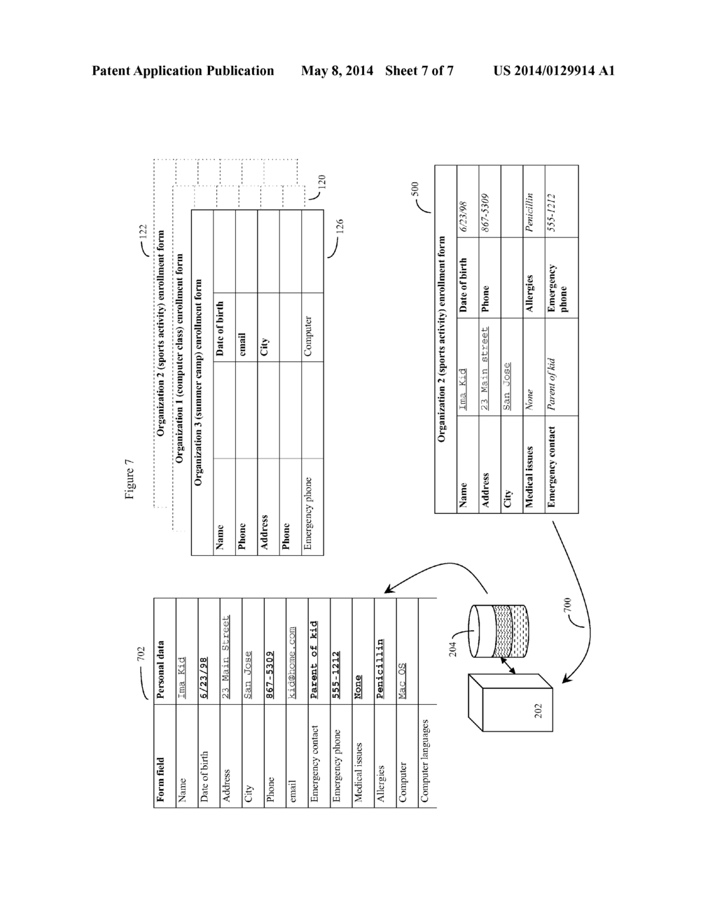 METHOD OF PRE-POPULATING EDITABLE ELECTRONIC FORMS USING TRUSTED     RELATIONSHIP BASED ID CODES - diagram, schematic, and image 08