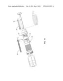 MANIFOLD FOR FILLING PLURAL CANNULAE, THE MANIFOLD INCLUDING A QUICK     RELEASE MECHANISM FOR SIMULTANEOUSLY HOLDING AND RELEASING THE CANNULAE     TO/FROM THE MANIFOLD diagram and image