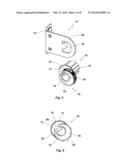 DEVICE FOR FASTENING A WINDOW BLIND diagram and image