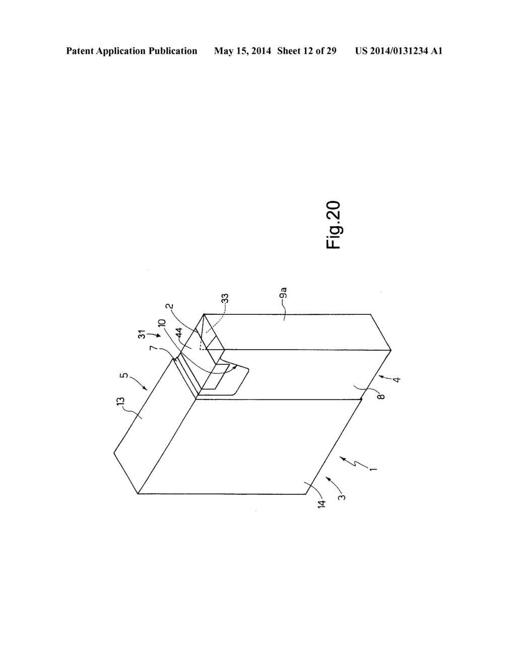 PACKET OF CIGARETTES, AND METHOD OF PRODUCING A PACKET OF CIGARETTES - diagram, schematic, and image 13