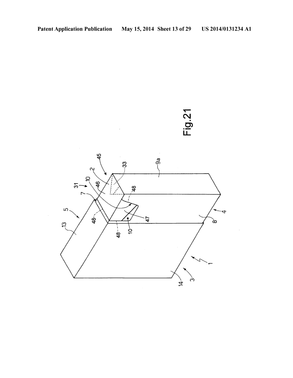 PACKET OF CIGARETTES, AND METHOD OF PRODUCING A PACKET OF CIGARETTES - diagram, schematic, and image 14