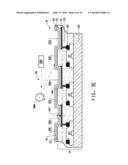 ELECTRONIC DEVICE HAVING RADIATION-PRODUCED CONTAINMENT REGIONS AND     PROCESSES FOR MAKING SAME diagram and image