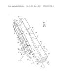 ASSEMBLY INCLUDING A GLIDING BOARD AND A DEVICE FOR RETAINING AN ARTICLE     OF FOOTWEAR diagram and image