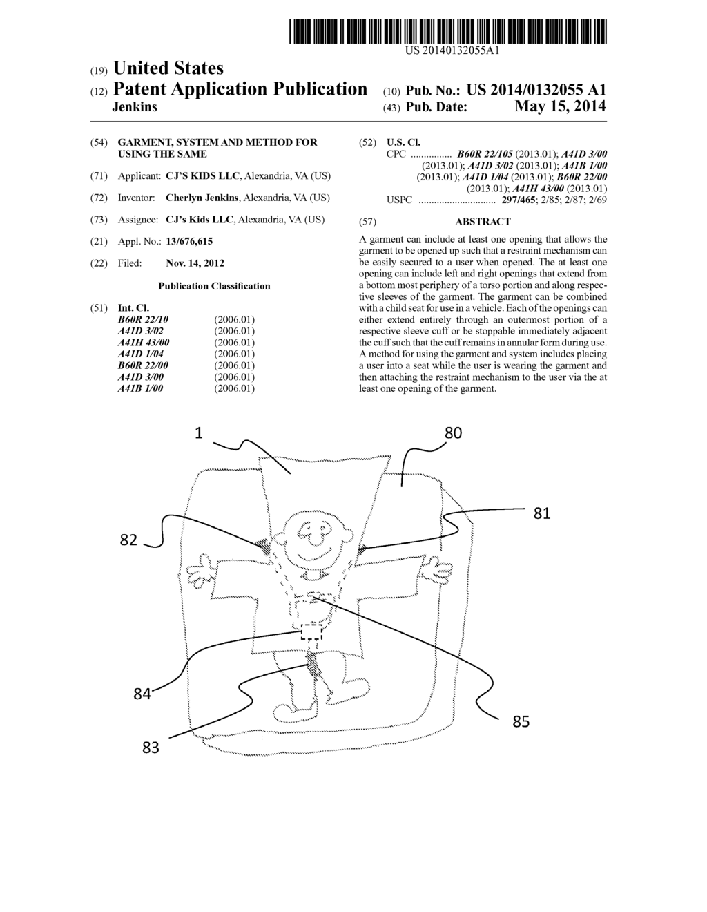 GARMENT, SYSTEM AND METHOD FOR USING THE SAME - diagram, schematic, and image 01