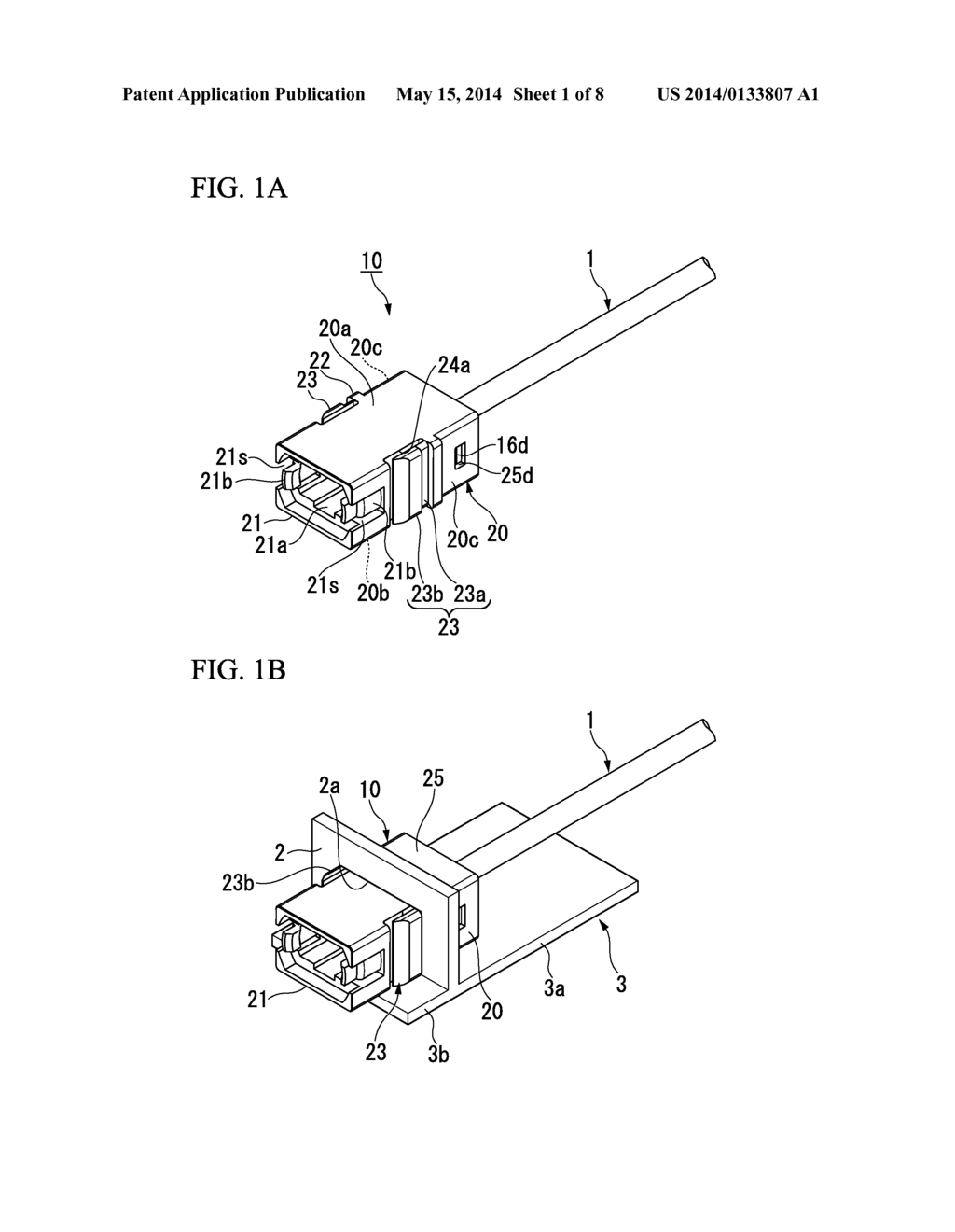 OPTICAL CONNECTOR RECEPTACLE, RECEPTACLE HOUSING, OPTICAL CONNECTOR     ADAPTER, AND ADAPTER HOUSING - diagram, schematic, and image 02