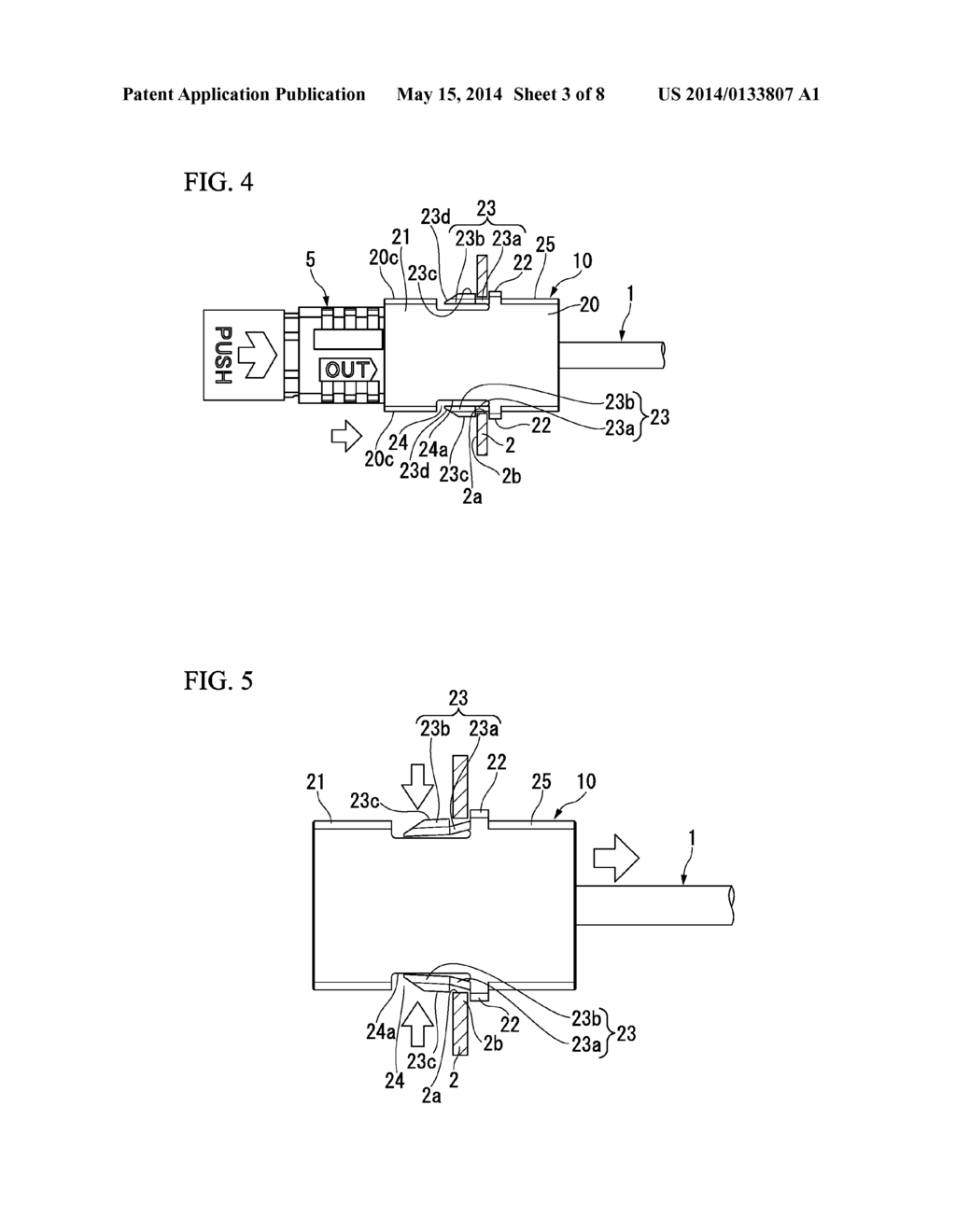 OPTICAL CONNECTOR RECEPTACLE, RECEPTACLE HOUSING, OPTICAL CONNECTOR     ADAPTER, AND ADAPTER HOUSING - diagram, schematic, and image 04