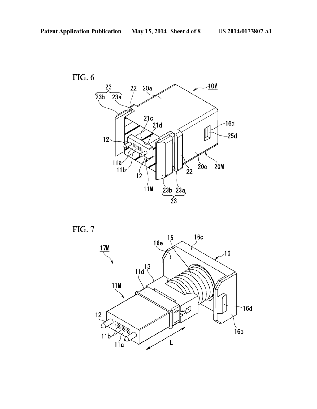 OPTICAL CONNECTOR RECEPTACLE, RECEPTACLE HOUSING, OPTICAL CONNECTOR     ADAPTER, AND ADAPTER HOUSING - diagram, schematic, and image 05