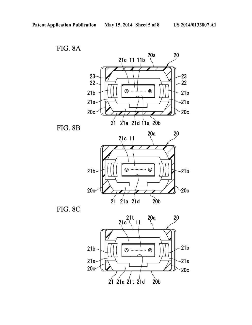 OPTICAL CONNECTOR RECEPTACLE, RECEPTACLE HOUSING, OPTICAL CONNECTOR     ADAPTER, AND ADAPTER HOUSING - diagram, schematic, and image 06