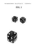 THREE-DICE GAMING METHOD AND SYSTEM FOR TWO PERSON COMPETITION diagram and image