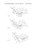 TREADLE-DRIVE ECCENTRIC WHEEL TRANSMISSION WHEEL SERIES WITH PERIODICALLY     VARIED SPEED RATIO AND HAVING INWARD PACKING AUXILIARY WHEEL diagram and image