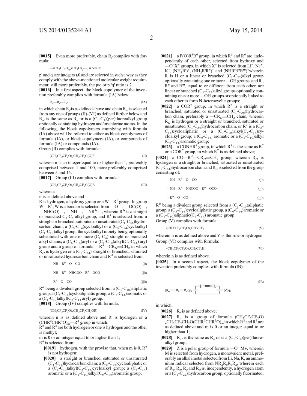 (PER) FLUOROPOLYETHER BLOCK COPOLYMERS - diagram, schematic, and image 03