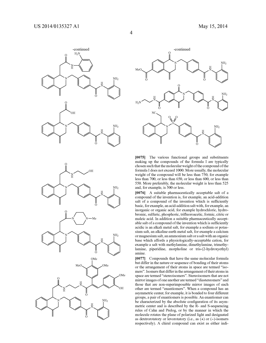 N- (2 -AMINOPHENYL) BENZAMIDE DERIVATIVES AS HISTONE DEACETYLASE     INHIBITORS - diagram, schematic, and image 07
