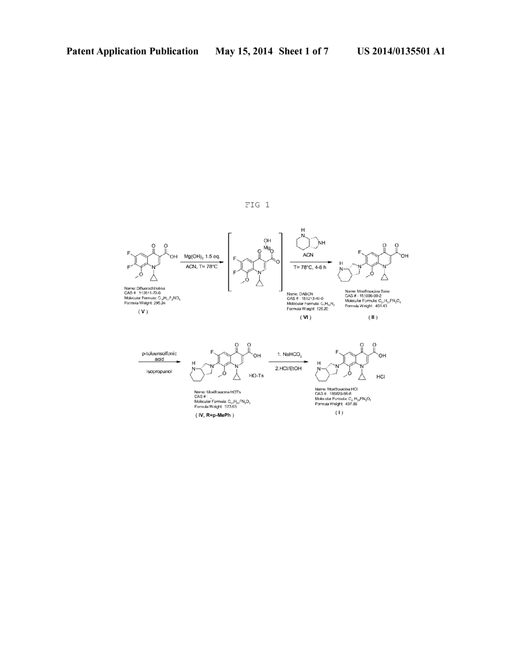 MOXIFLOXACIN HYDROCHLORIDE COMPOUNDS AND INTERMEDIATES AND METHODS FOR     MAKING SAME - diagram, schematic, and image 02
