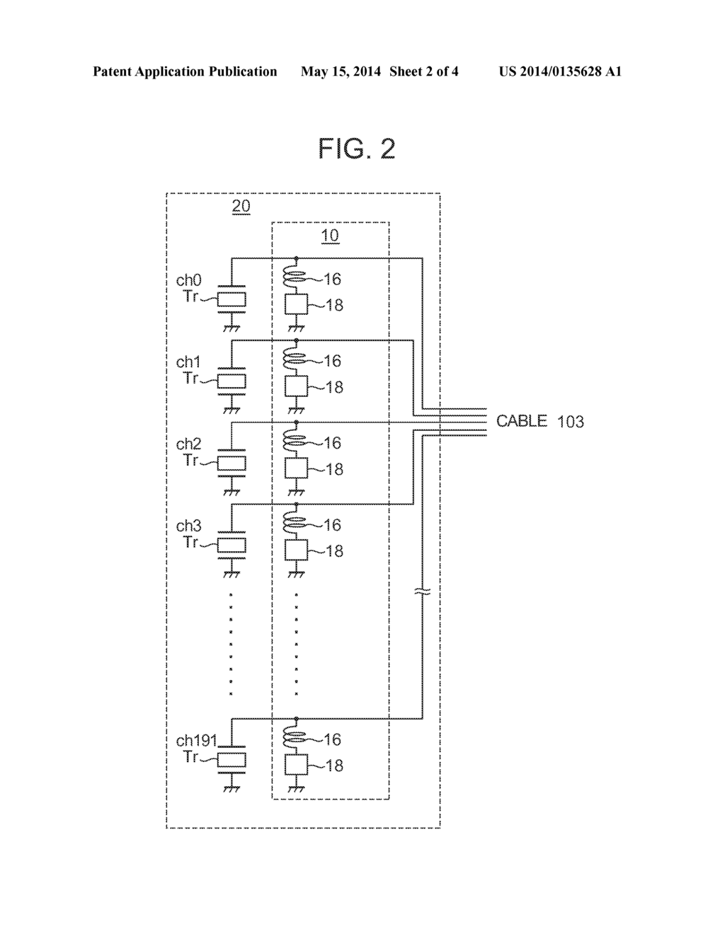 ULTRASONIC PROBE AND ULTRASONIC DIAGNOSTIC APPARATUS - diagram, schematic, and image 03