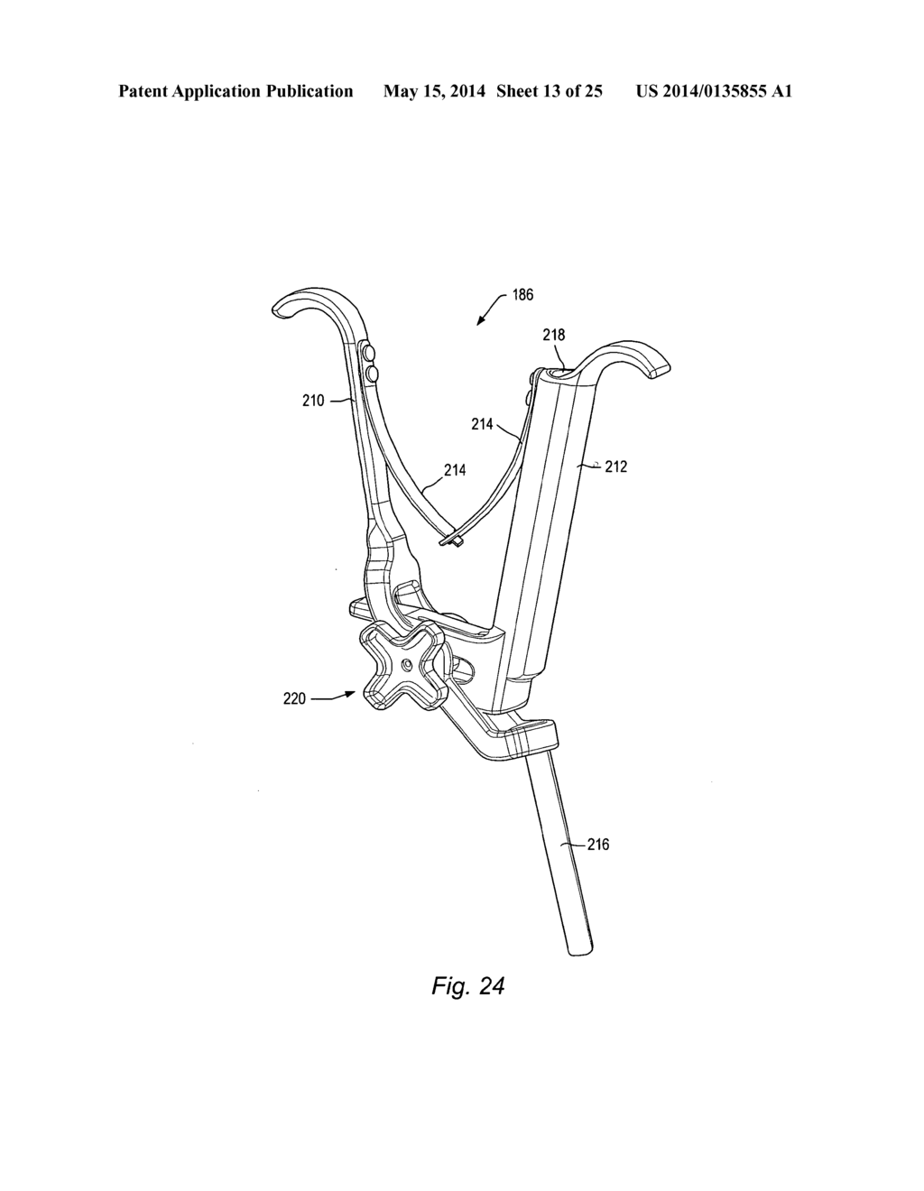 INSTRUMENTS AND METHODS FOR ADJUSTING SEPARATION DISTANCE OF VERTEBRAL     BODIES WITH A MINIMALLY INVASIVE SPINAL STABILIZATION PROCEDURE - diagram, schematic, and image 14