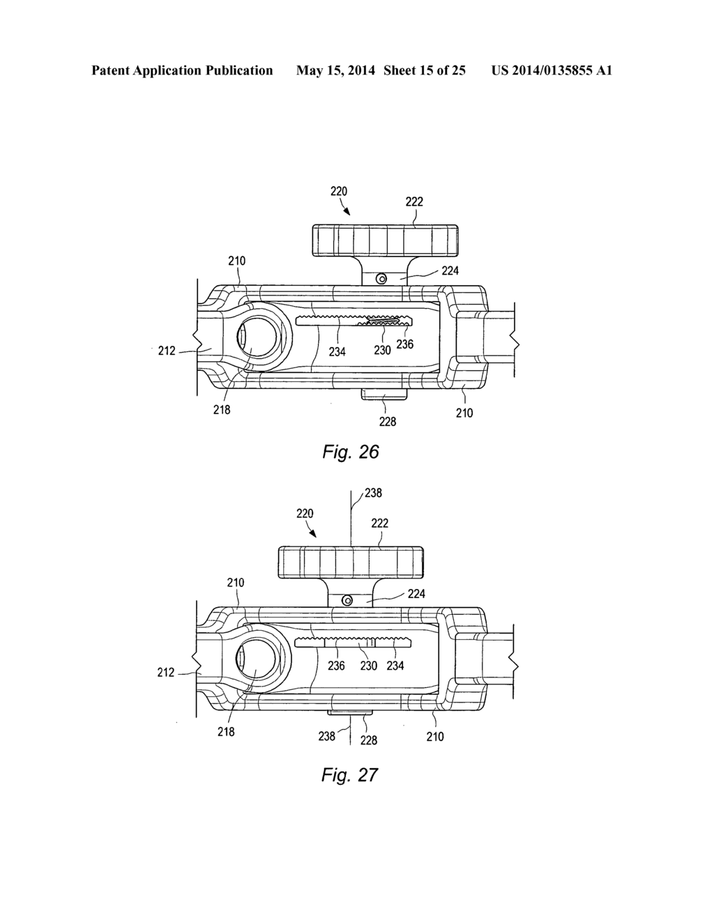 INSTRUMENTS AND METHODS FOR ADJUSTING SEPARATION DISTANCE OF VERTEBRAL     BODIES WITH A MINIMALLY INVASIVE SPINAL STABILIZATION PROCEDURE - diagram, schematic, and image 16