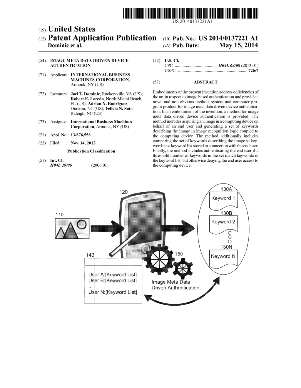 IMAGE META DATA DRIVEN DEVICE AUTHENTICATION - diagram, schematic, and image 01