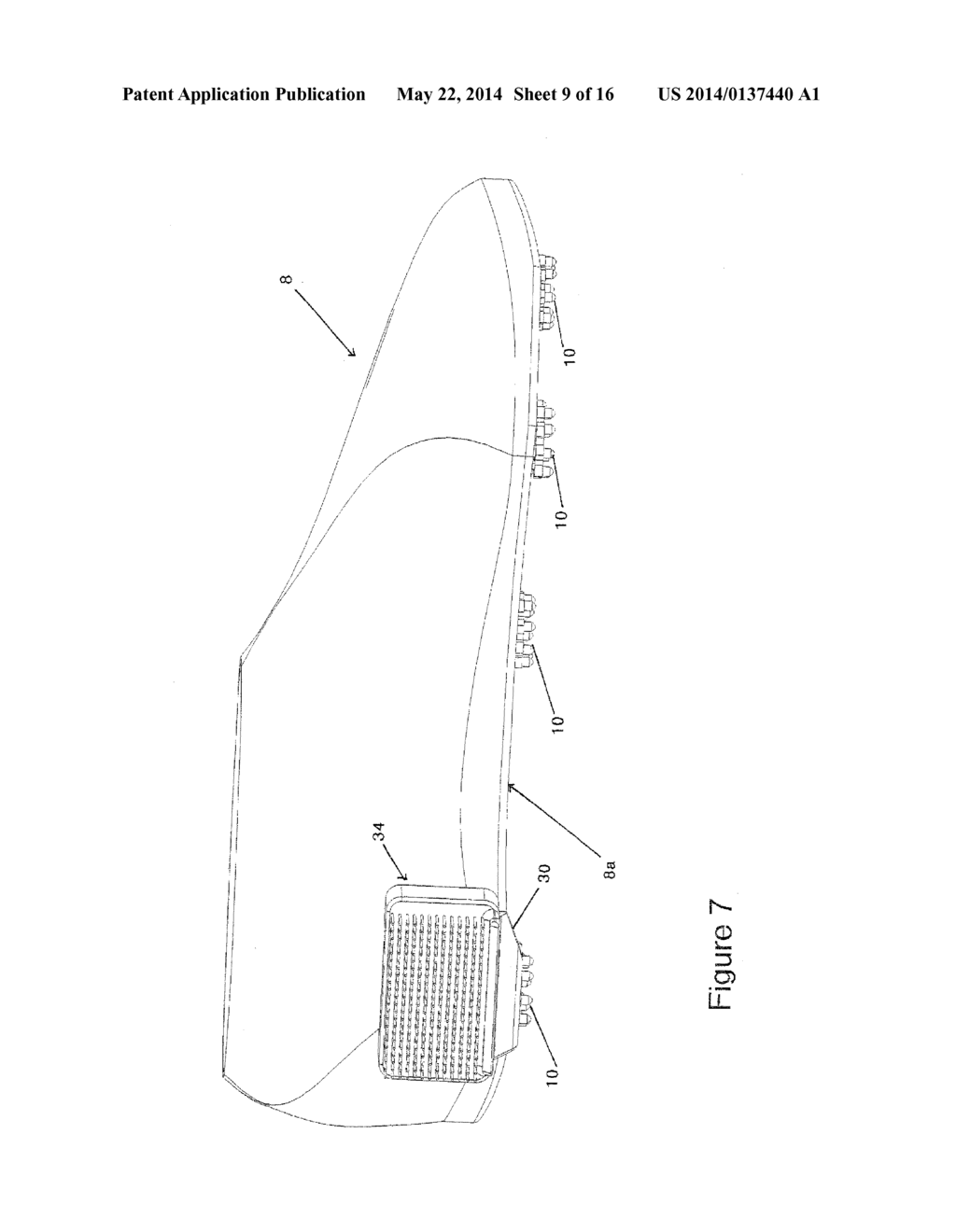 GOLF SHOE MOUNTING BRUSH AND SCRAPER ATTACHMENT AND METHOD OF MOUNTING     SAME - diagram, schematic, and image 10