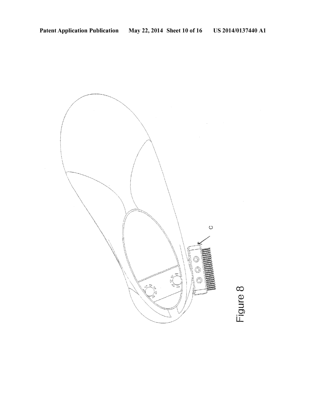 GOLF SHOE MOUNTING BRUSH AND SCRAPER ATTACHMENT AND METHOD OF MOUNTING     SAME - diagram, schematic, and image 11