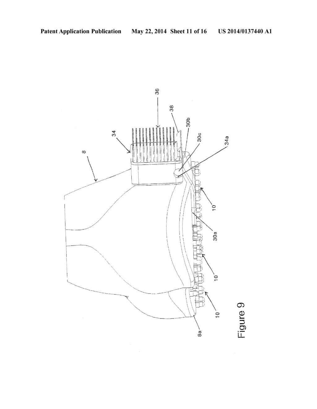 GOLF SHOE MOUNTING BRUSH AND SCRAPER ATTACHMENT AND METHOD OF MOUNTING     SAME - diagram, schematic, and image 12