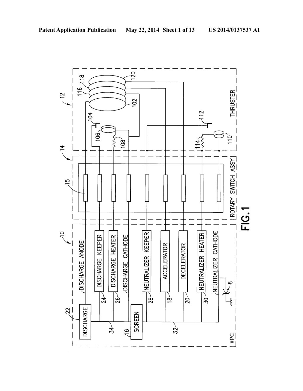 Rotary Switch Assembly for Ion Propulsion System - diagram, schematic, and image 02