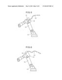 CABLE ARRANGEMENT STRUCTURE OF MULTI-JOINT ROBOT diagram and image