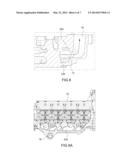 EXHAUST MANIFOLD AND DIFFUSER INTEGRATED CYLINDER HEAD diagram and image