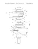 FOUR COUNTERWEIGHT CRANKSHAFT FOR 90 DEGREE V6 ENGINE diagram and image