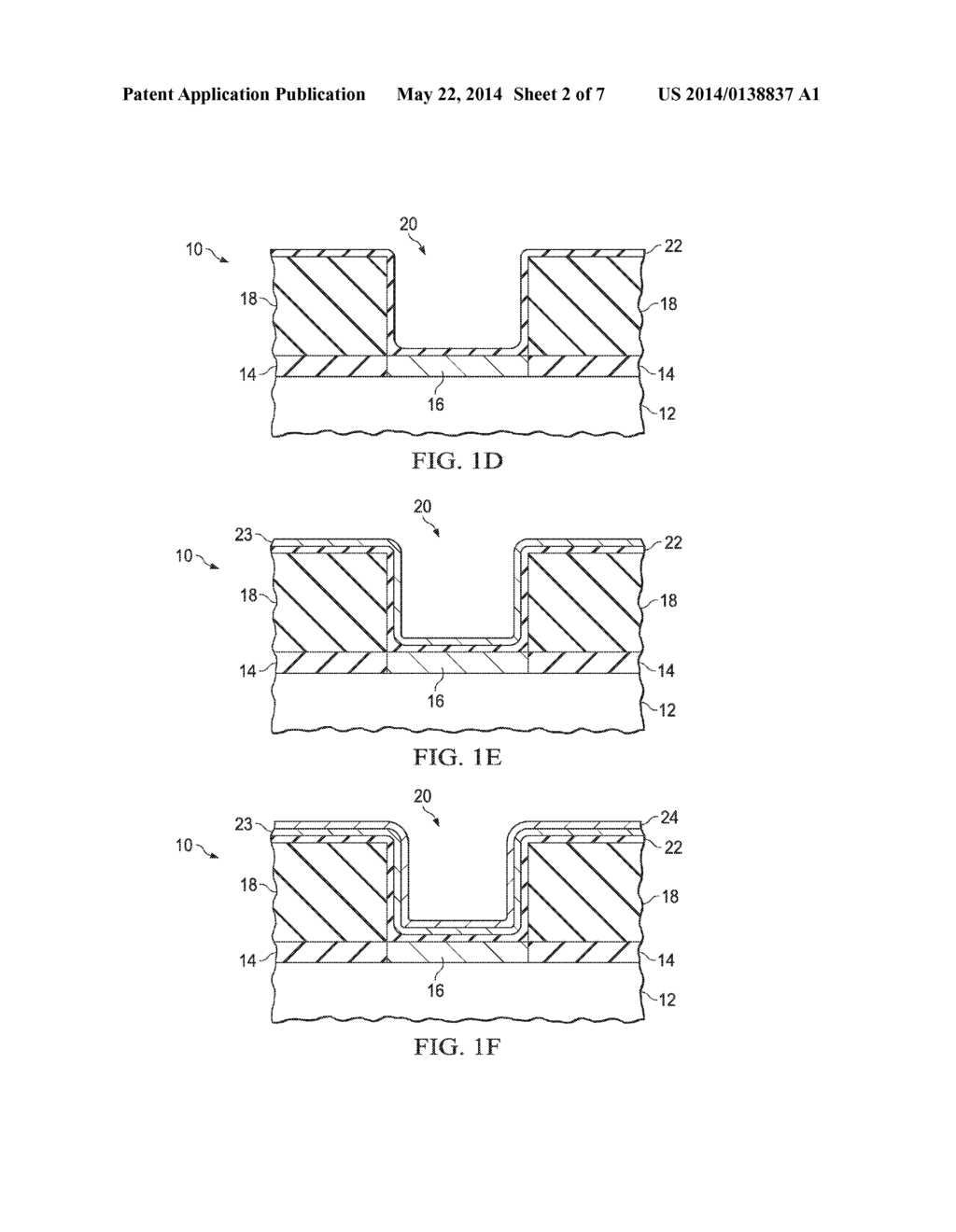 SANDWICHED DIFFUSION BARRIER AND METAL LINER FOR AN INTERCONNECT STRUCTURE - diagram, schematic, and image 03