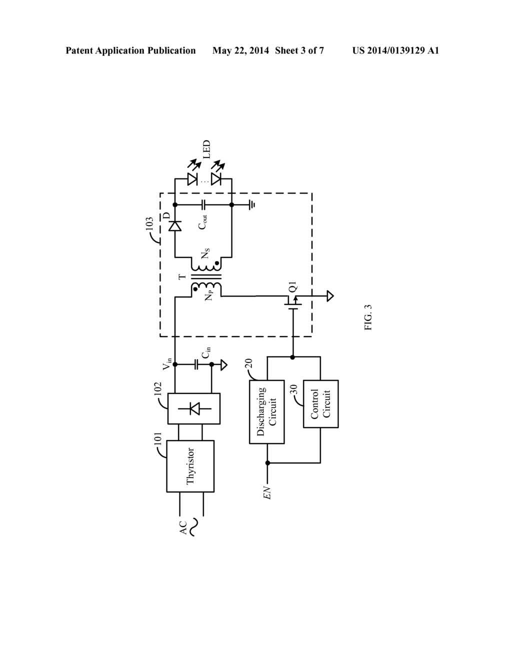 THYRISTOR DIMMING CIRCUIT WITH LOSSLESS DISCHARGING CIRCUIT AND METHOD     THEREOF - diagram, schematic, and image 04