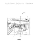 DIRECT-TO-PRODUCT PRINTING TRAY INCLUDING A TRACKING LABEL-DISPENSING     MECHANISM diagram and image