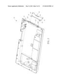 DOOR STRUCTURE WITH EASY ASSEMBLY AND ELECTRONIC DEVICE THEREWITH diagram and image