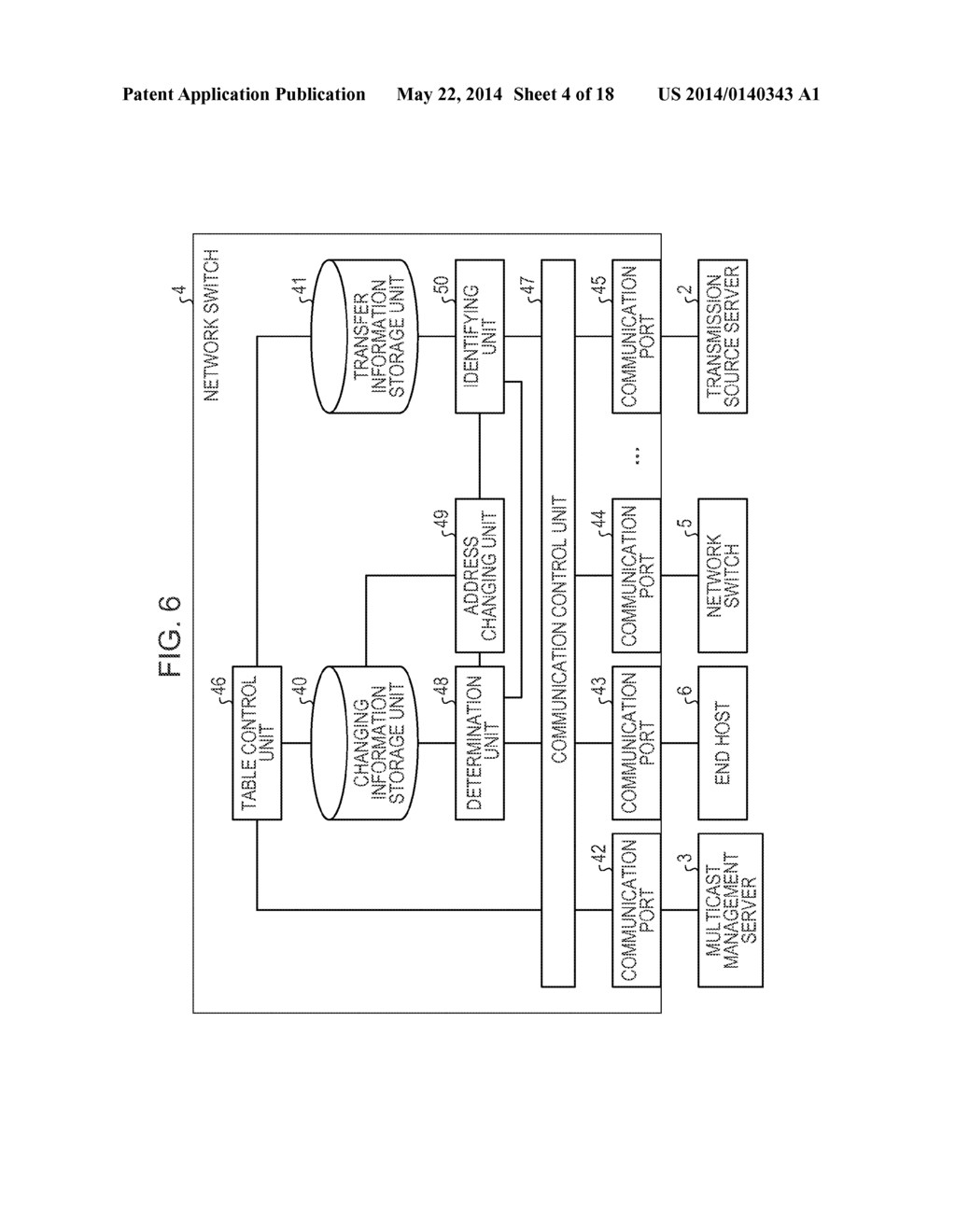 APPARATUS AND METHOD FOR EFFICIENTLY MULTICASTING DATA TO A PLURALITY OF     DESTINATION DEVICES - diagram, schematic, and image 05