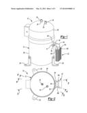 SCROLL COMPRESSOR WITH OIL-COOLED MOTOR diagram and image