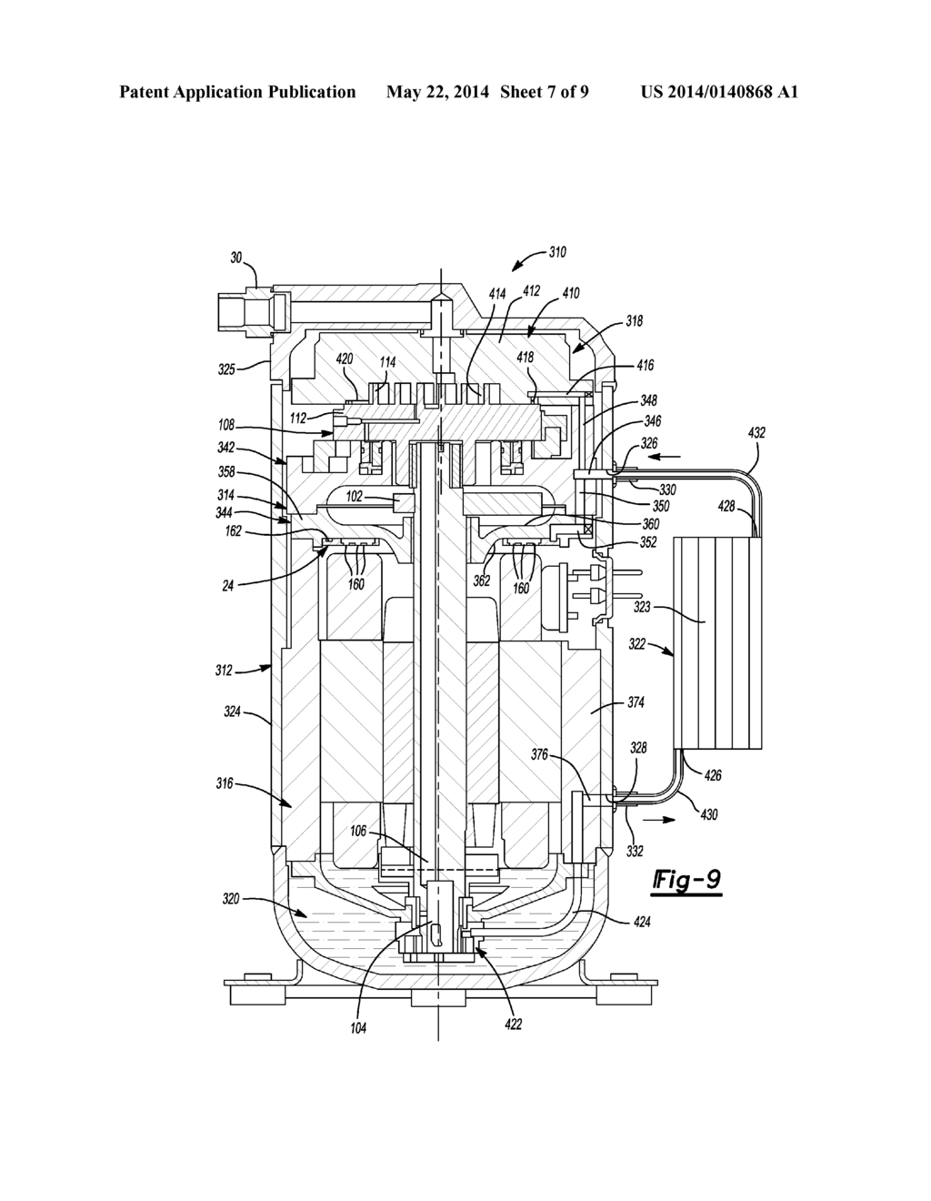 SCROLL COMPRESSOR WITH OIL-COOLED MOTOR - diagram, schematic, and image 08
